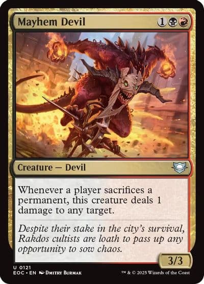 Mayhem Devil Commander: Edge of Eternities Magic card