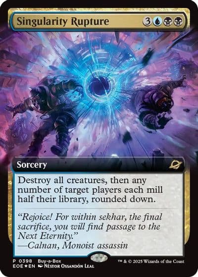 Singularity Rupture Extended Art Buy-A-Box Promos Magic card