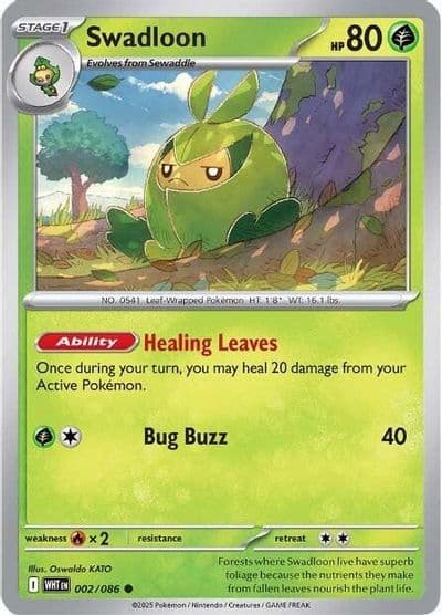 Swadloon SV: White Flare Pokemon card