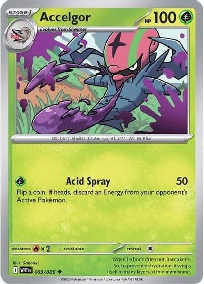 Accelgor SV: White Flare Pokemon card