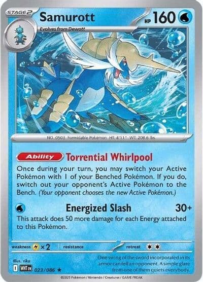 Samurott SV: White Flare Pokemon card