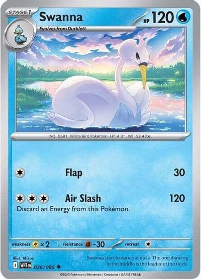 Swanna SV: White Flare Pokemon card