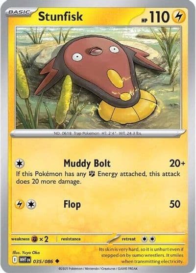 Stunfisk SV: White Flare Pokemon card