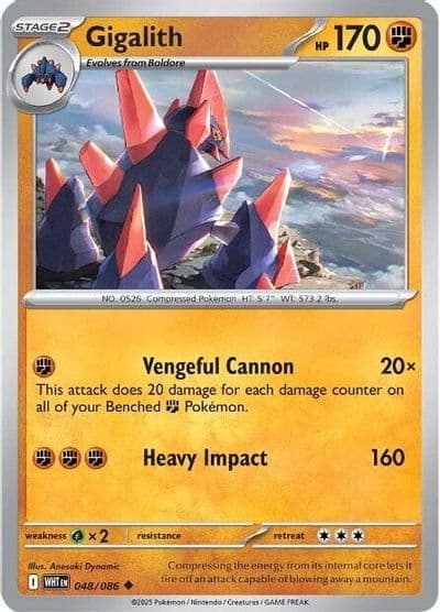 Gigalith SV: White Flare Pokemon card