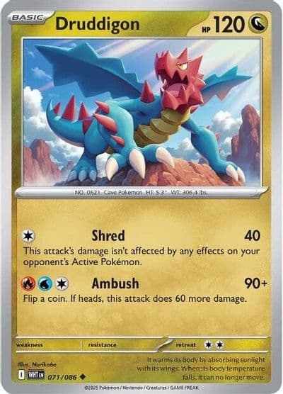 Druddigon SV: White Flare Pokemon card