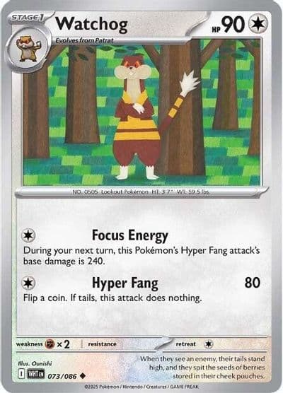 Watchog SV: White Flare Pokemon card