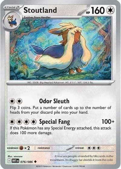 Stoutland SV: White Flare Pokemon card