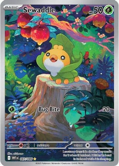 Sewaddle SV: White Flare Pokemon card