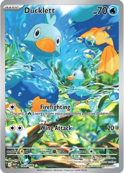 Ducklett SV: White Flare Pokemon card