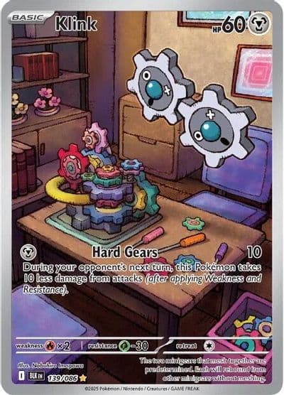 Klink SV: Black Bolt Pokemon card