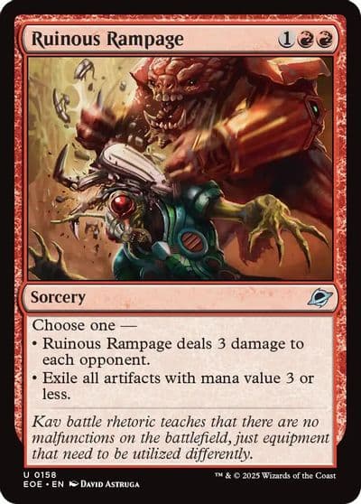 Ruinous Rampage Edge of Eternities Magic card