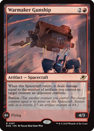 Warmaker Gunship Edge of Eternities Magic card