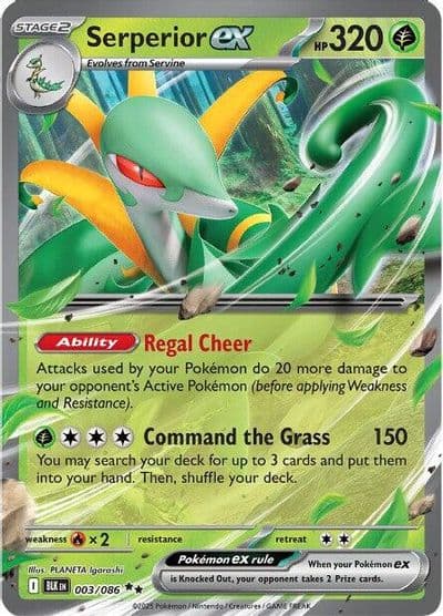 Serperior ex SV: Black Bolt Pokemon card