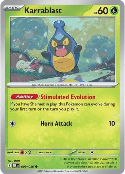 Karrablast SV: Black Bolt Pokemon card