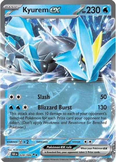 Kyurem ex SV: Black Bolt Pokemon card