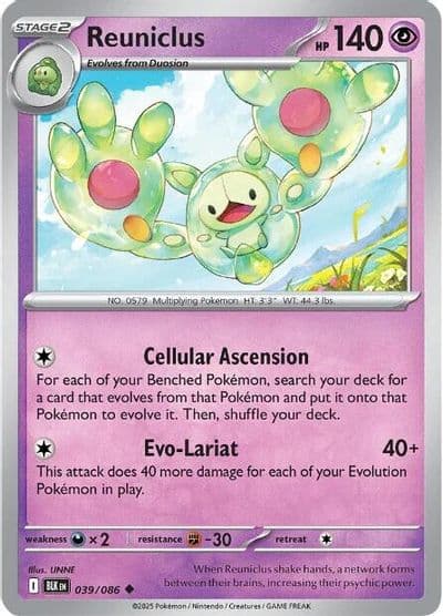 Reuniclus SV: Black Bolt Pokemon card