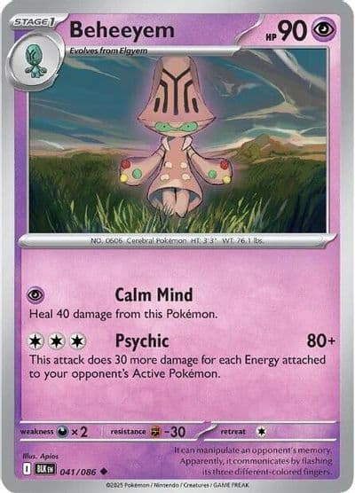 Beheeyem SV: Black Bolt Pokemon card