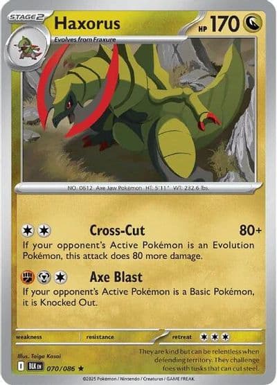 Haxorus SV: Black Bolt Pokemon card