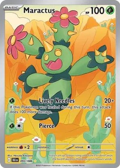 Maractus SV: Black Bolt Pokemon card
