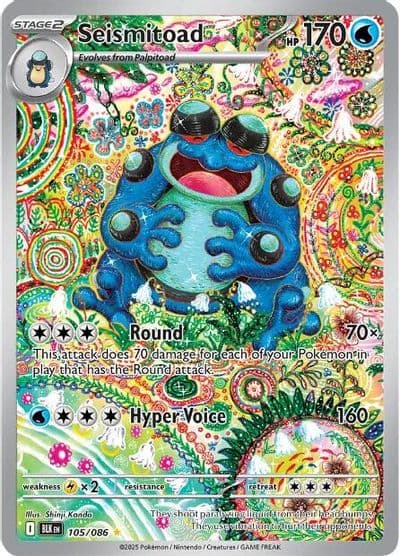 Seismitoad SV: Black Bolt Pokemon card