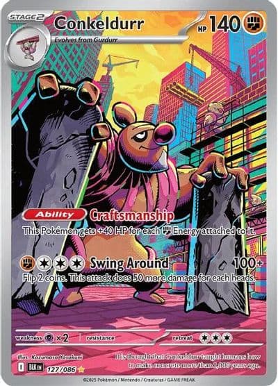 Conkeldurr SV: Black Bolt Pokemon card