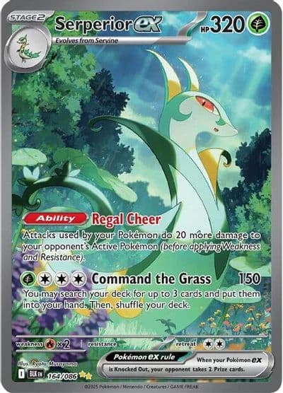 Serperior ex SV: Black Bolt Pokemon card