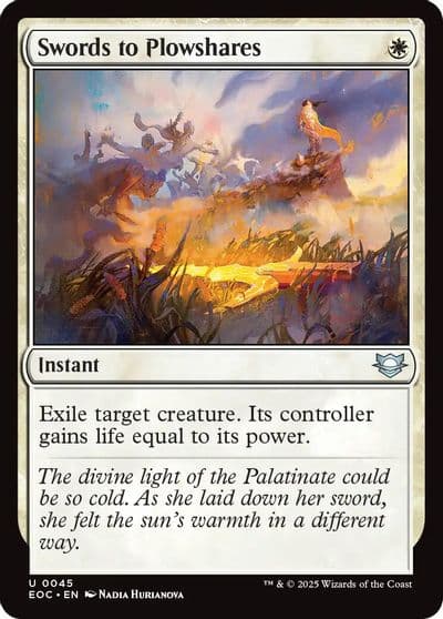 Swords to Plowshares Commander: Edge of Eternities Magic card