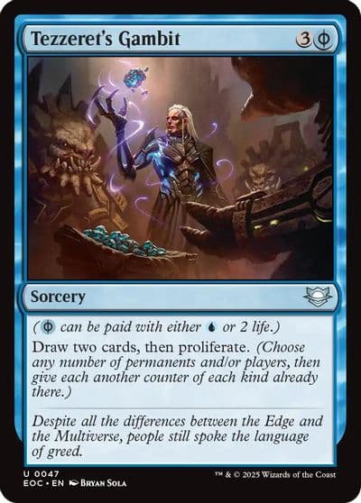 Tezzerets Gambit Commander: Edge of Eternities Magic card