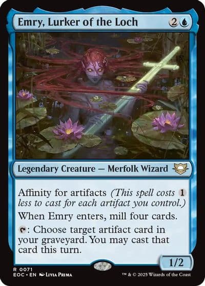 Emry Lurker of the Loch Commander: Edge of Eternities Magic card