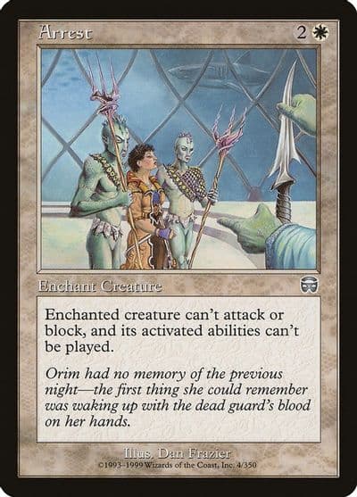 Arrest Mercadian Masques Magic card