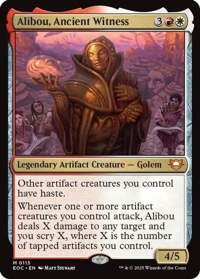 Alibou Ancient Witness Commander: Edge of Eternities Magic card