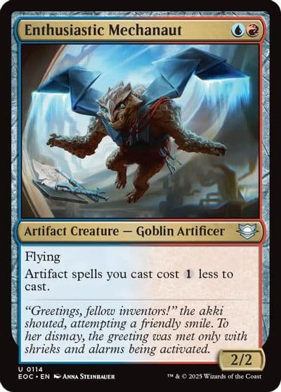 Enthusiastic Mechanaut Commander: Edge of Eternities Magic card