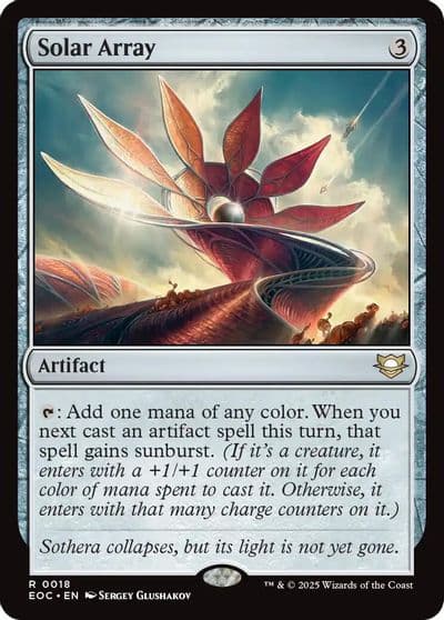 Solar Array Commander: Edge of Eternities Magic card