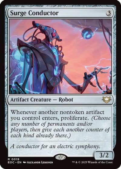 Surge Conductor Commander: Edge of Eternities Magic card