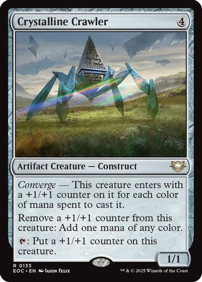 Crystalline Crawler Commander: Edge of Eternities Magic card