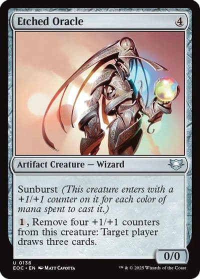 Etched Oracle Commander: Edge of Eternities Magic card