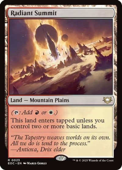 Radiant Summit Commander: Edge of Eternities Magic card