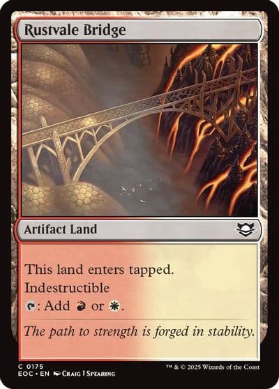 Rustvale Bridge Commander: Edge of Eternities Magic card