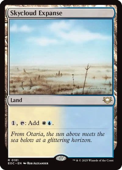 Skycloud Expanse Commander: Edge of Eternities Magic card