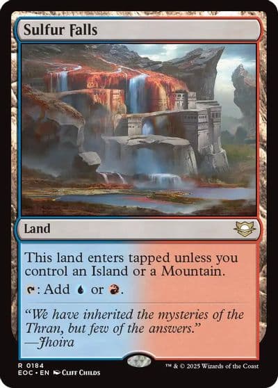 Sulfur Falls Commander: Edge of Eternities Magic card