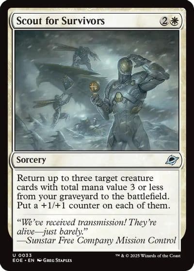 Scout for Survivors Edge of Eternities Magic card