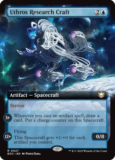 Uthros Research Craft Extended Art Commander: Edge of Eternities Magic card