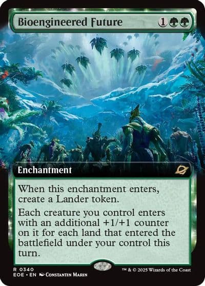 Bioengineered Future Extended Art Edge of Eternities Magic card