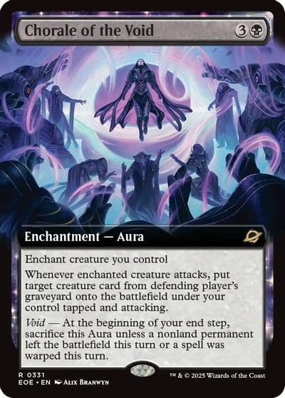Chorale of the Void Extended Art Edge of Eternities Magic card
