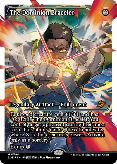 The Dominion Bracelet Showcase Fracture Foil Edge of Eternities Magic card