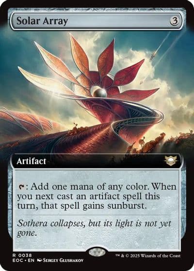 Solar Array Extended Art Commander: Edge of Eternities Magic card