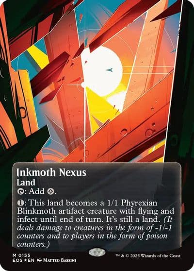 Inkmoth Nexus 0155 Borderless Galaxy Foil Edge of Eternities: Stellar Sights Magic card