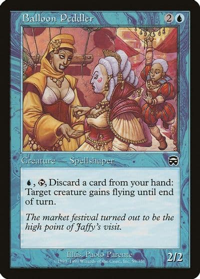 Balloon Peddler Mercadian Masques Magic card