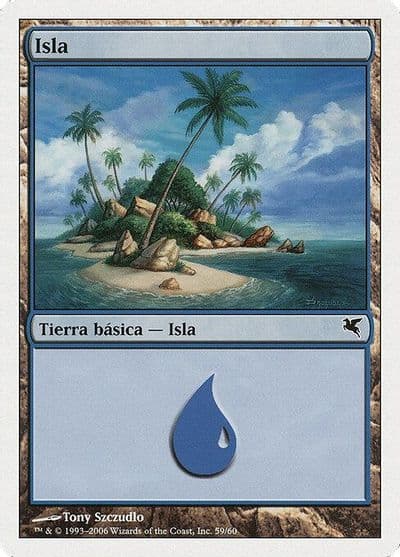Island Spanish Isla H59 Magic Encyclopedia 2005 (Salvat/Hachette) Magic card
