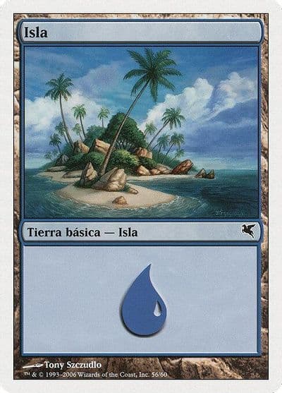 Island Spanish Isla E56 Magic Encyclopedia 2005 (Salvat/Hachette) Magic card